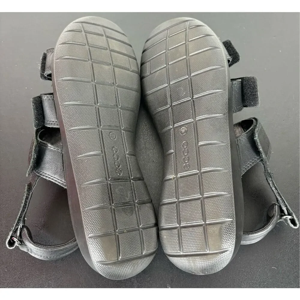 Ecco Emmy Leather Comfort Slide Sandals Flip Flop shoes Size 10